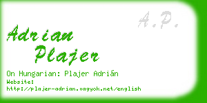 adrian plajer business card
